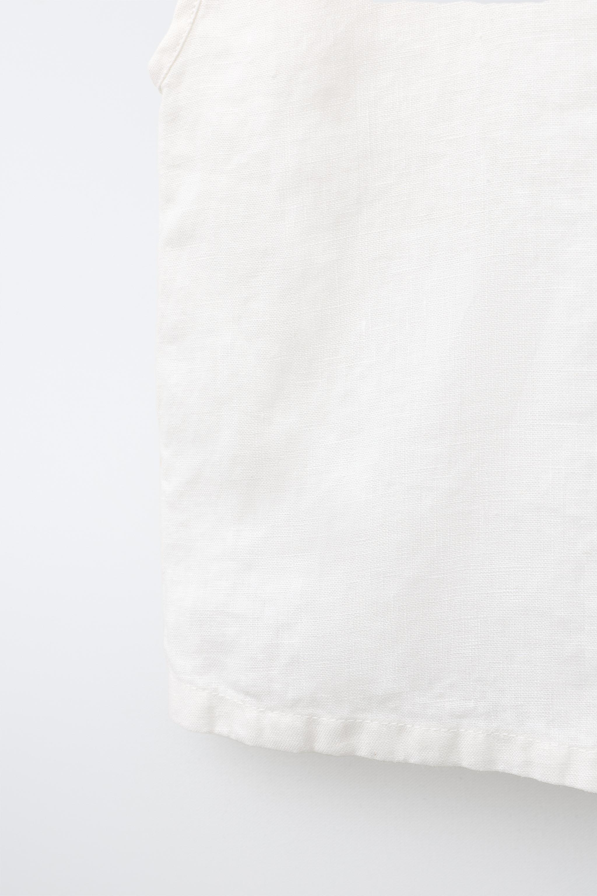 100% LINEN SLEEVELESS SHIRT